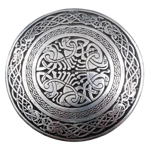 Belt Buckle with Celtic Birds