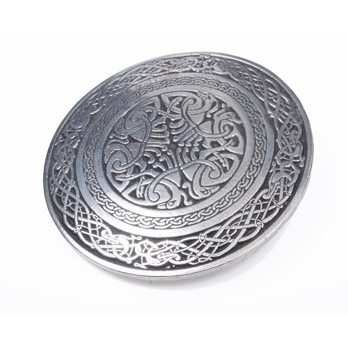 Belt Buckle with Celtic Birds