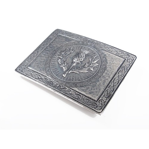 Belt Buckle with Thistle