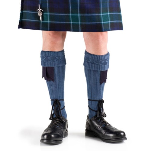 Highland Blue Kilt Hose