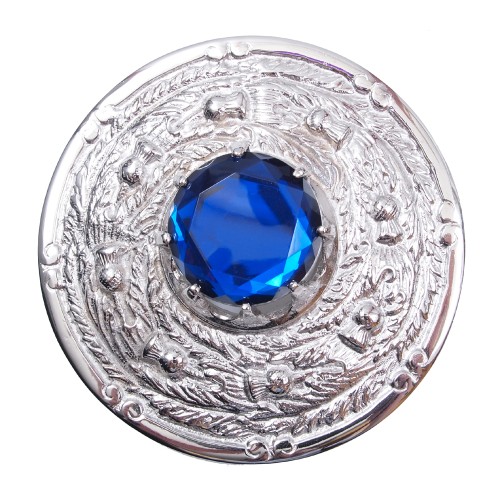 Plaid Brooch - Thistle