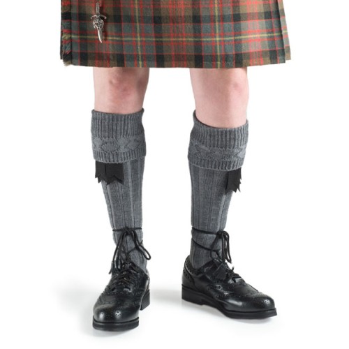 Grey Kilt Hose