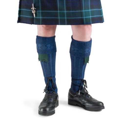 Lomond Blue Kilt Hose