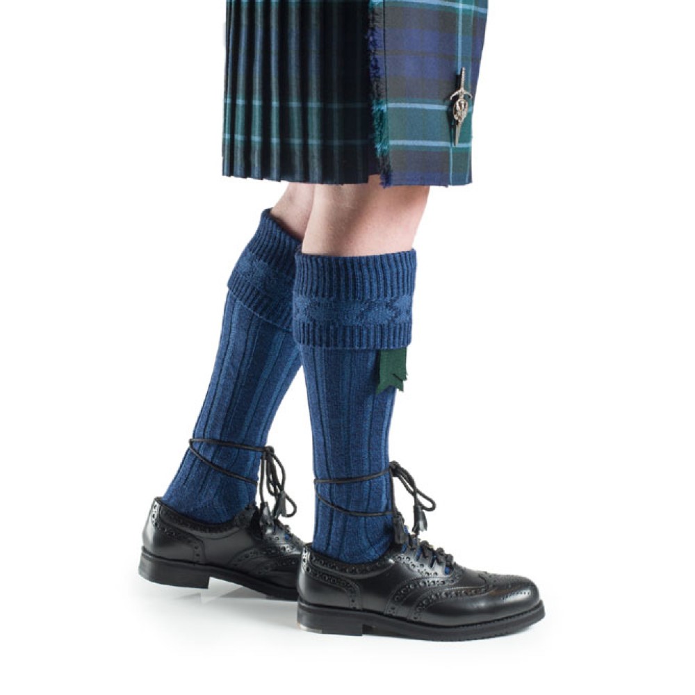 Lomond Blue Kilt Hose