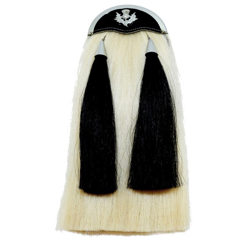 Horse Hair Sporran with Thistle Badge