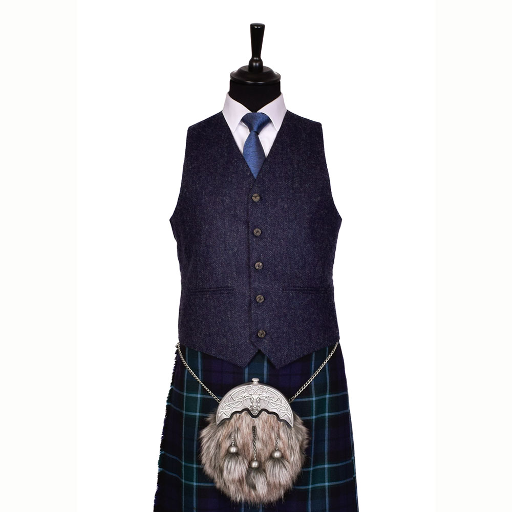 Lomond Blue Braemar Waistcoat