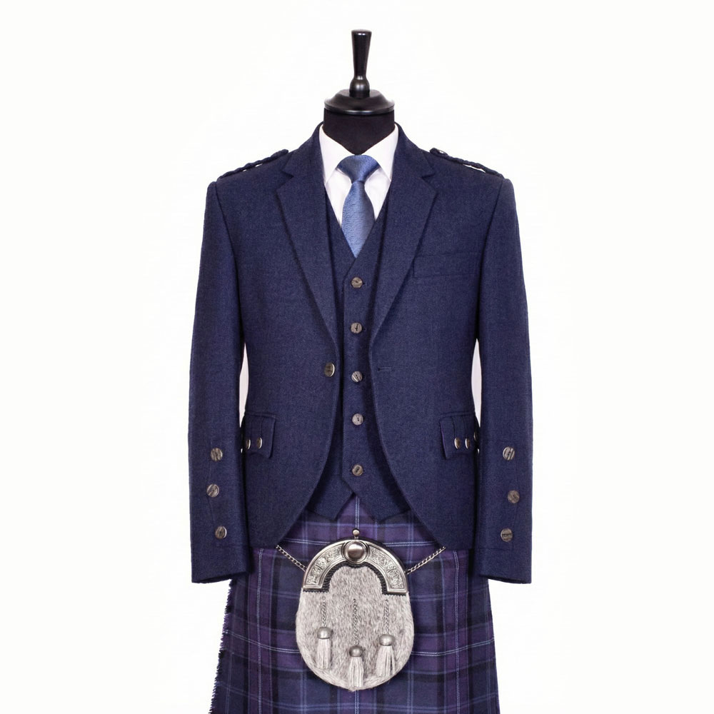 Navy Blue Arrochar Tweed Jacket
