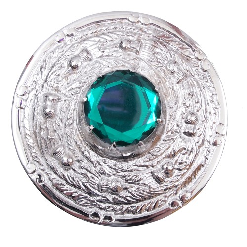 Plaid Brooch - Thistle