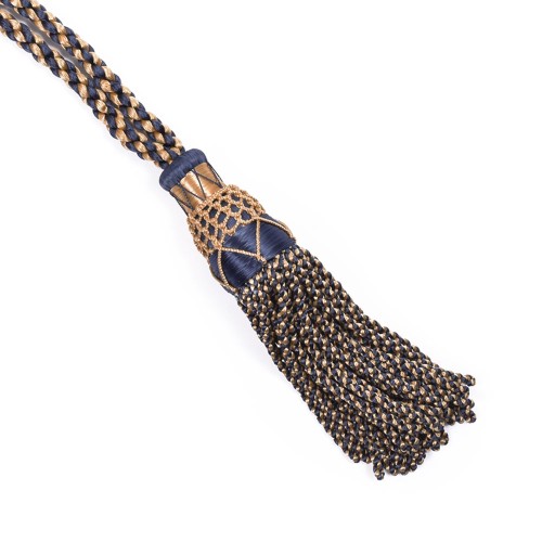 Heritage Navy and Gold Silk Bagpipe Cords