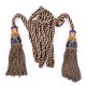 Heritage Navy and Gold Silk Bagpipe Cords