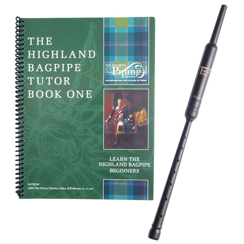 Highland Bagpipe Long Practice Chanter Natural Rosewood With Free